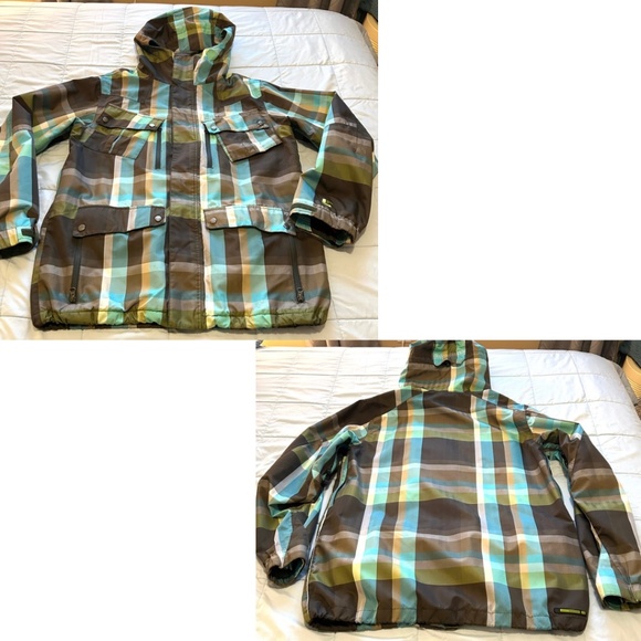 Burton Men’s GMP Traction Snowboard Jacket Plaid Size Medium - Picture 4 of 17